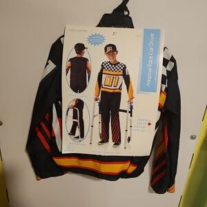 NWT Child S(4-6) Adaptive Race Car Driver Adaptive Halloween Costume Seasons USA